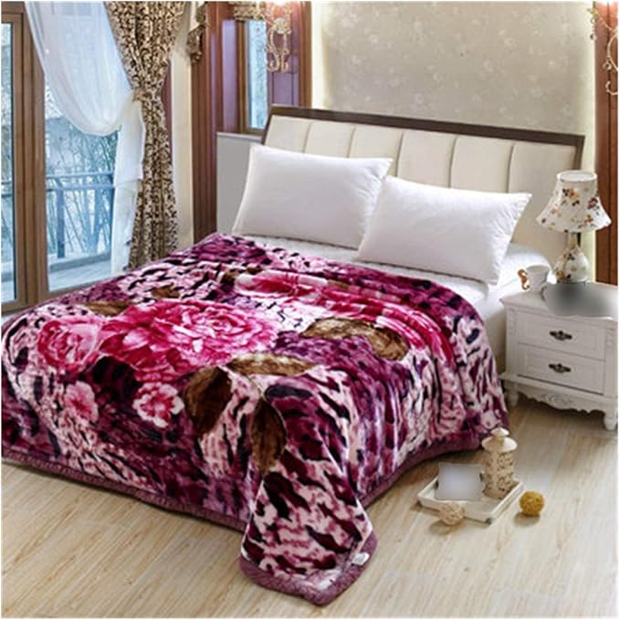 1 Ply Super Soft Double Mink Thick Warm Bed Blanket