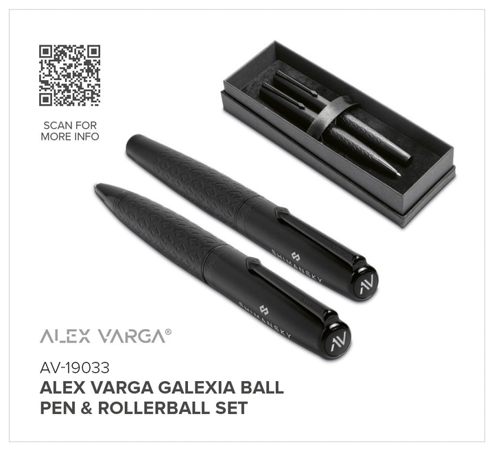 Alex Varga Galexia Ball Pen & Rollerball Set