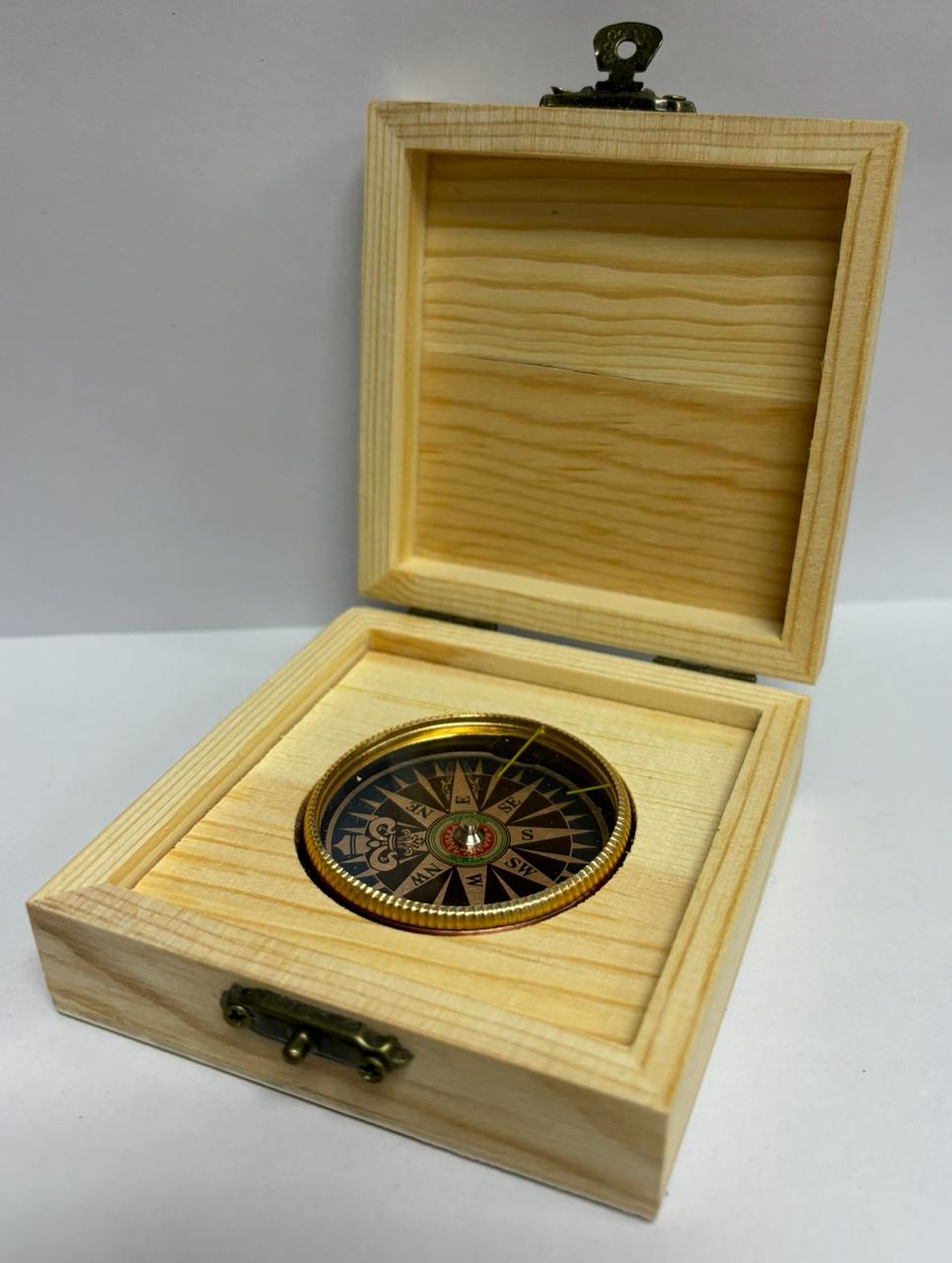 CLEARANCE SALE - Compass in wooden box – Just Brand