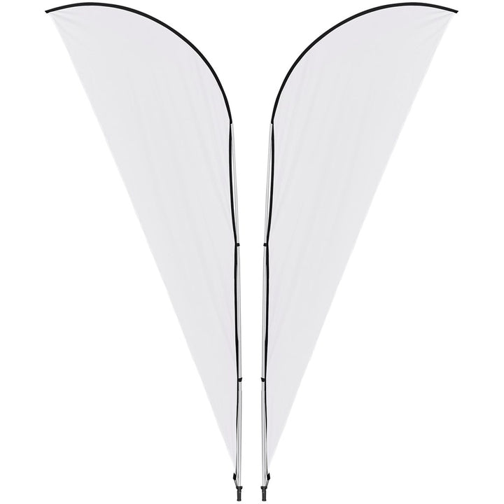 Legend 2M Sublimated Sharkfin Double-Sided Flying Banner - 1 complete unit