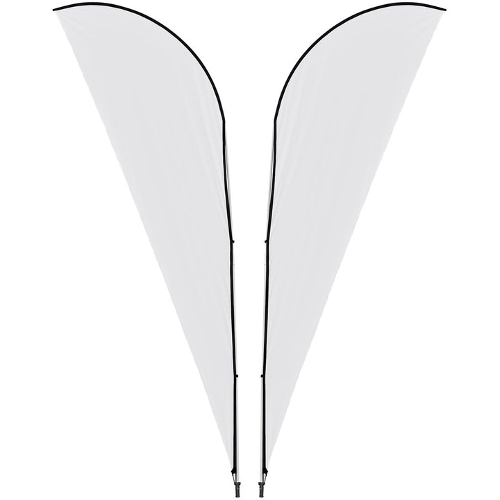 Legend 4M Sublimated Sharkfin Double-Sided Flying Banner - 1 complete unit