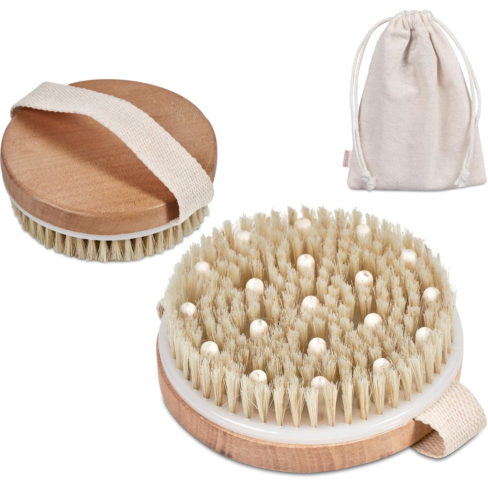 Eva & Elm Aura Bath Massage & Exfoliate Brush-Personal Care Products-corporate gift ideas for employees-branded corporate gifts | corporate gifts south africa | Just Brand