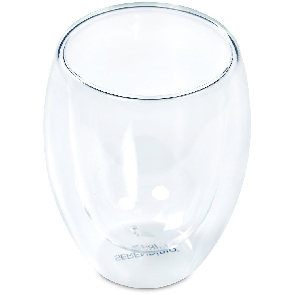 Serendipio Lorenzo Glass Double-Wall Cup - 350ml | custom branded promotional items | Just Brand