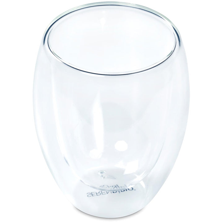Serendipio Lorenzo Glass Double-Wall Cup - 350ml | custom branded promotional items | Just Brand