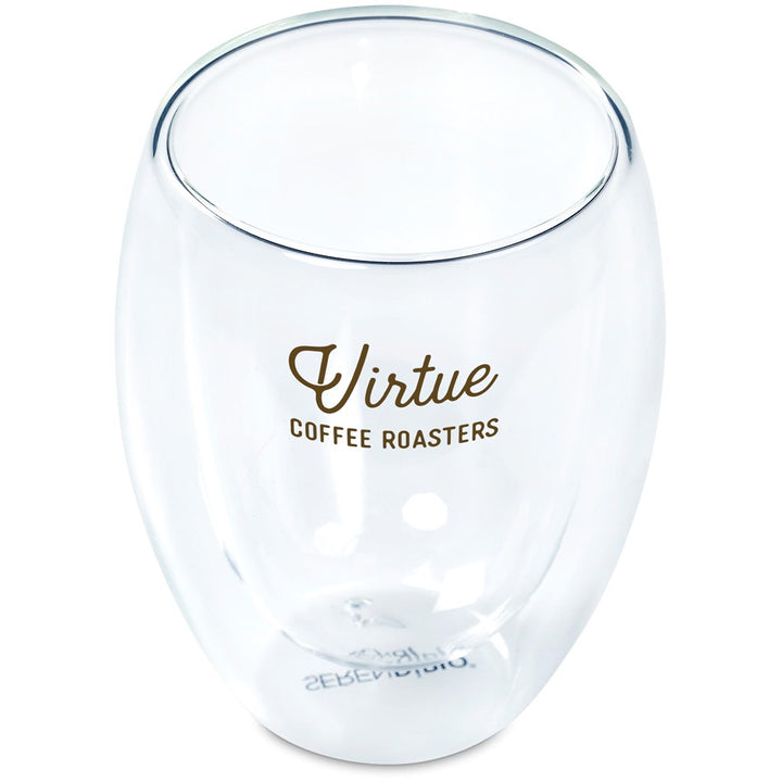 Serendipio Lorenzo Glass Double-Wall Cup - 350ml | custom branded promotional items | Just Brand