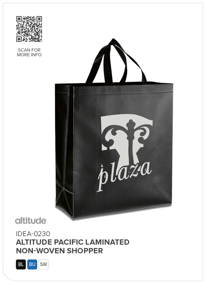 Altitude Pacific Laminated Non-Woven Shopper | Custom Branded & Personalised Shopper Bags | Just Brand