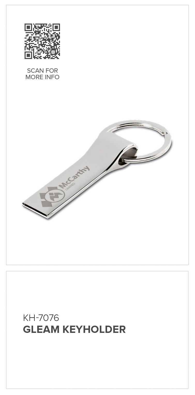 Gleam Keyholder | Custom Branded & Personalised Corporate Gifts | Just Brand