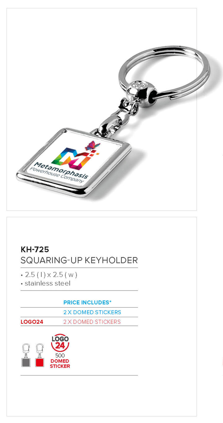 Altitude Squaring-Up Dual-Dome Keyholder | Custom Branded & Personalised Corporate Gifts | Just Brand
