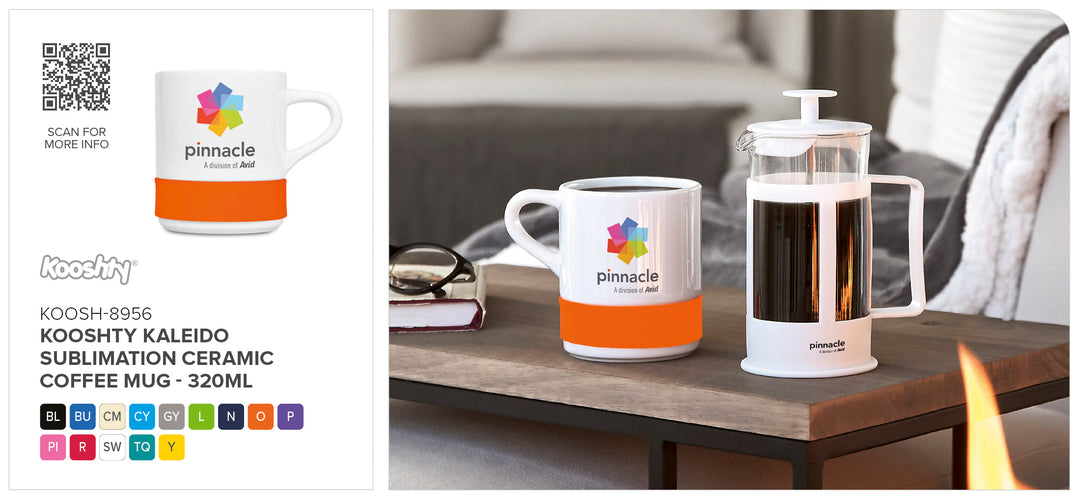Kooshty Kaleido Sublimation Ceramic Mug - 320ML | sublimation mugs | Just Brand
