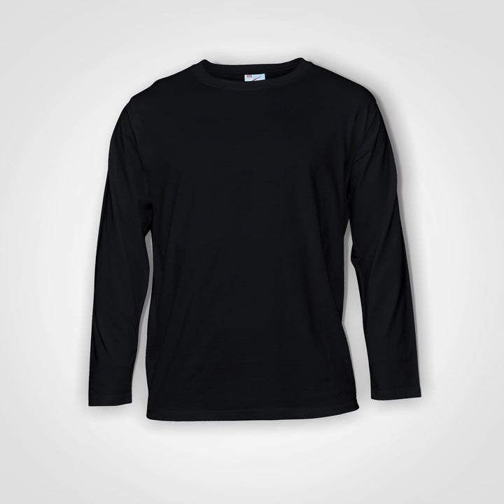 Kids-Long-Sleeve-T-Shirt-Black | custom branded kids clothing | just brand