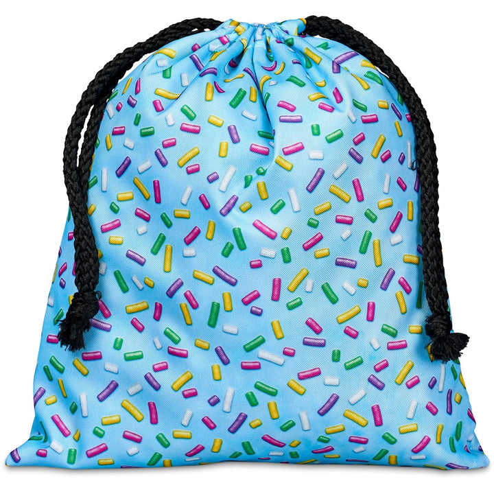Pre-Production Sample Indian Midi Polyester Drawstring Pouch | Custom Branded Bags | Just Brand