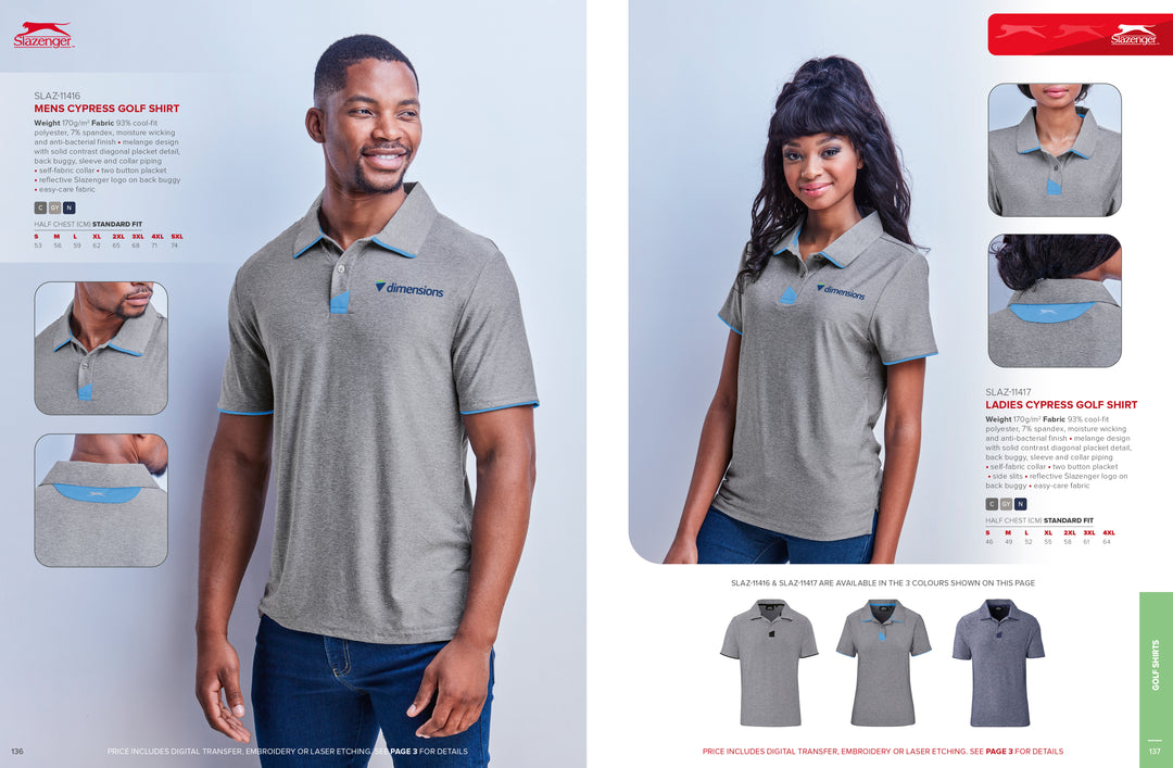 Mens Cypress Golf Shirt | Custom Branded & Personalised Corporate Clothing | Just Brand
