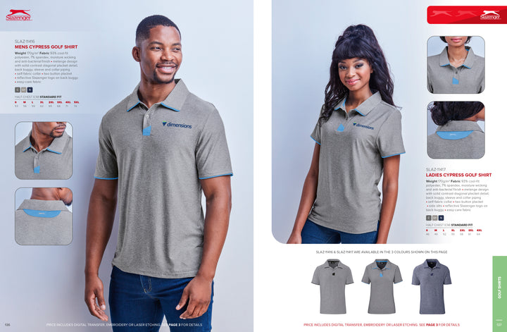 Mens Cypress Golf Shirt | Custom Branded & Personalised Corporate Clothing | Just Brand