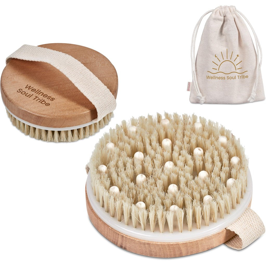 Eva & Elm Aura Bath Massage & Exfoliate Brush-Personal Care Products-corporate gift ideas for employees-branded corporate gifts | corporate gifts south africa | Just Brand