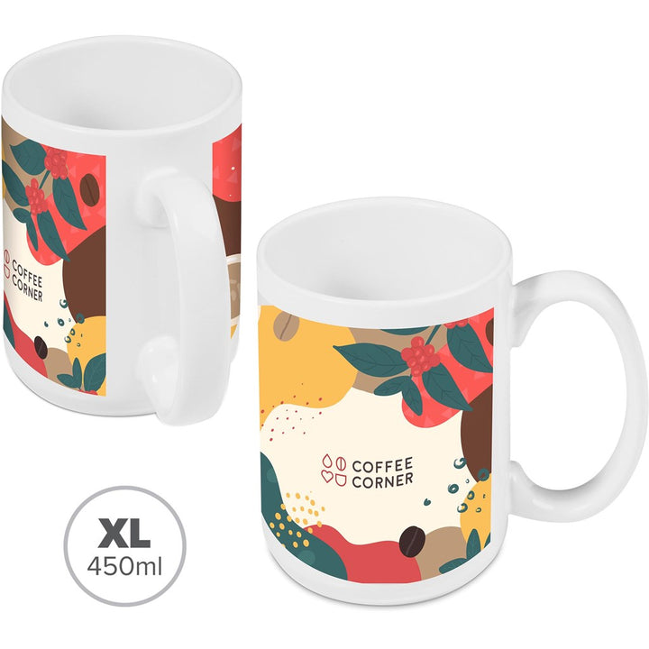 Altitude Super Sublimation Ceramic Coffee Mug - 450ml | custom branded | Just Brand