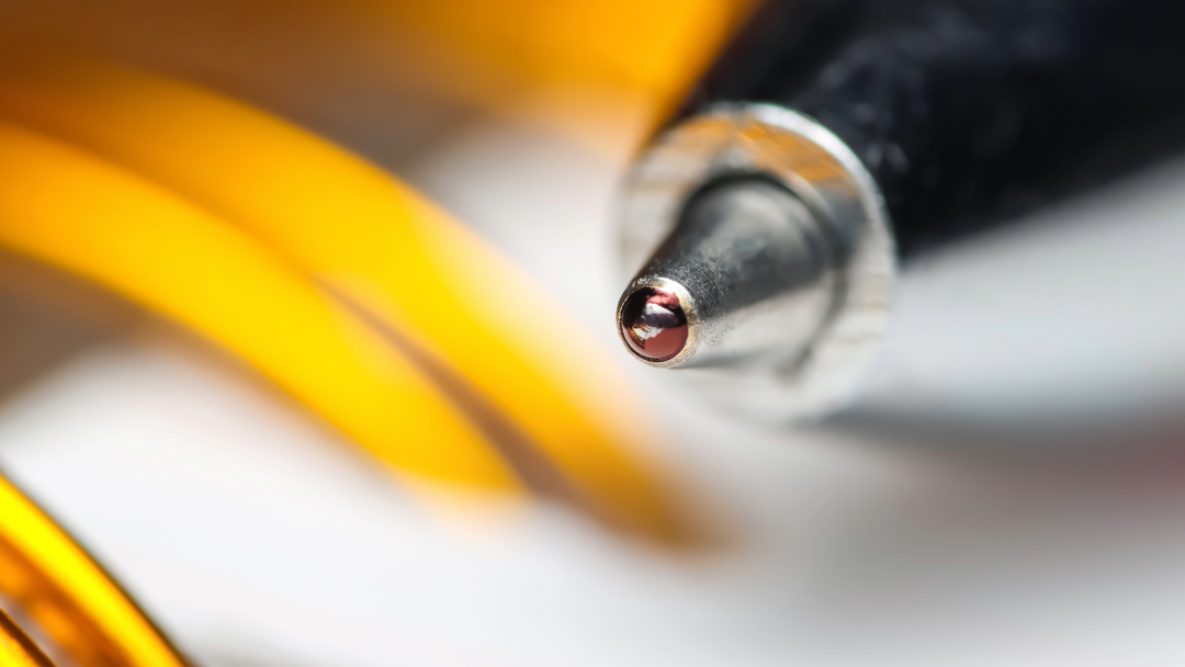 Close up of a ball point pen -ball pen - promotional materials