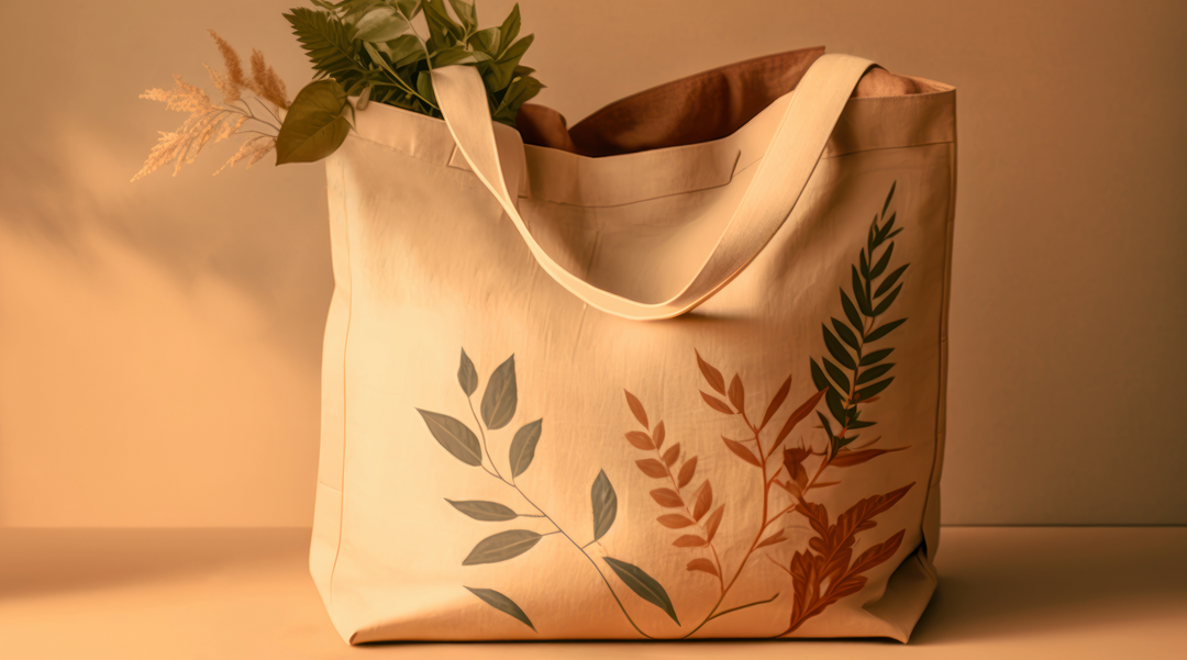 Cotton bag with natural print - cotton bags - how to use promotional products effectively