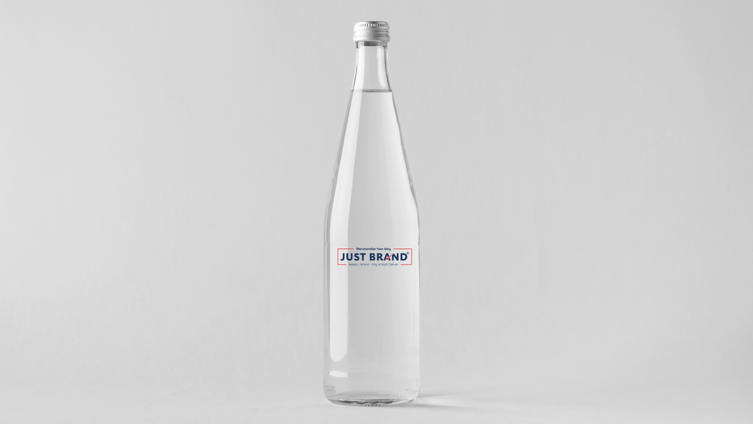 Just Brand branded glass bottle - glass water bottle -corporate gift ideas