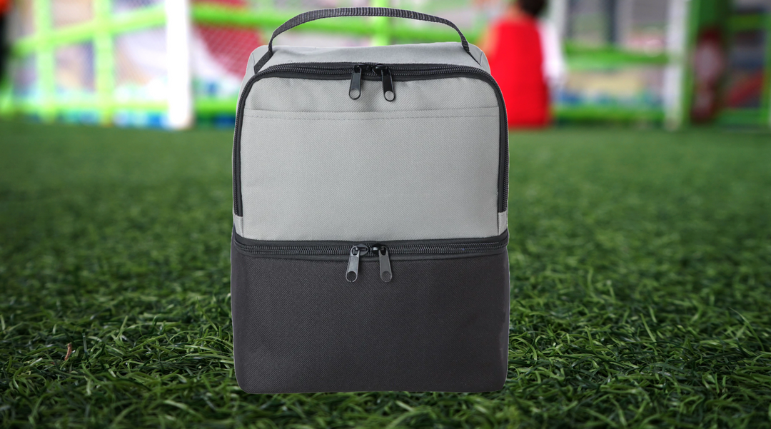 Lunch Bag on grass floor - lunch box bag - lunch bag