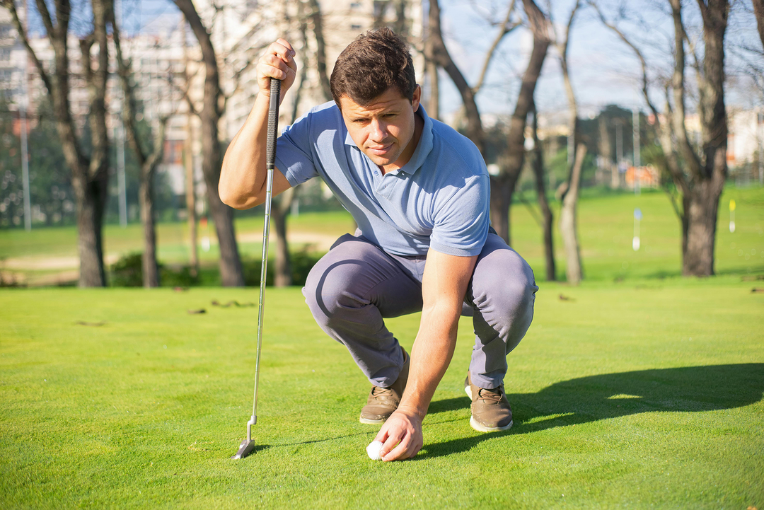 Man playing golf - custom golf shirts - golf shirts