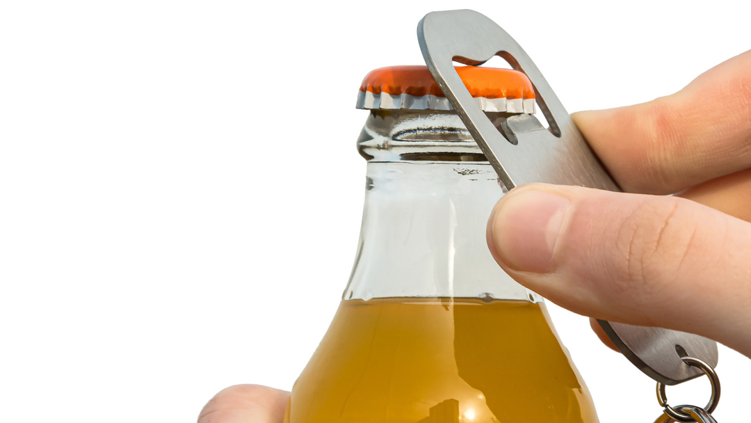 Opening a cold drink bottle - bottle opener - best promotional items
