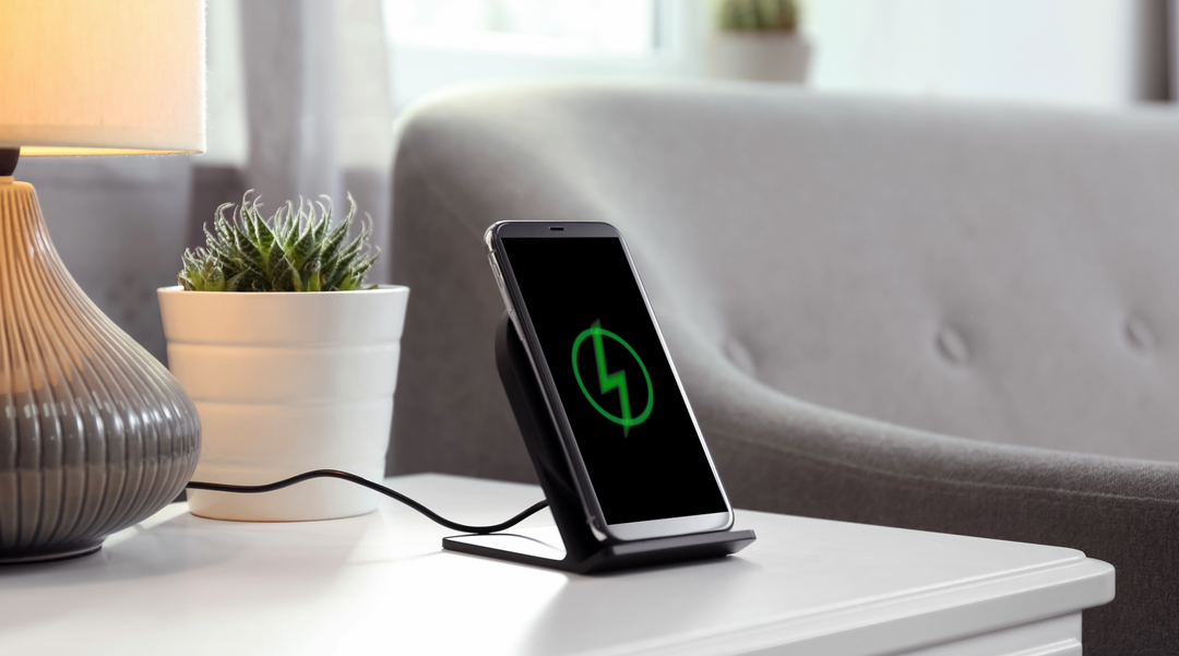 Phone charging on wireless charger - wireless phone charger - wireless charger