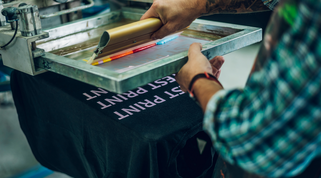Screen printing on black shirt - tshirt printing - branded t shirts