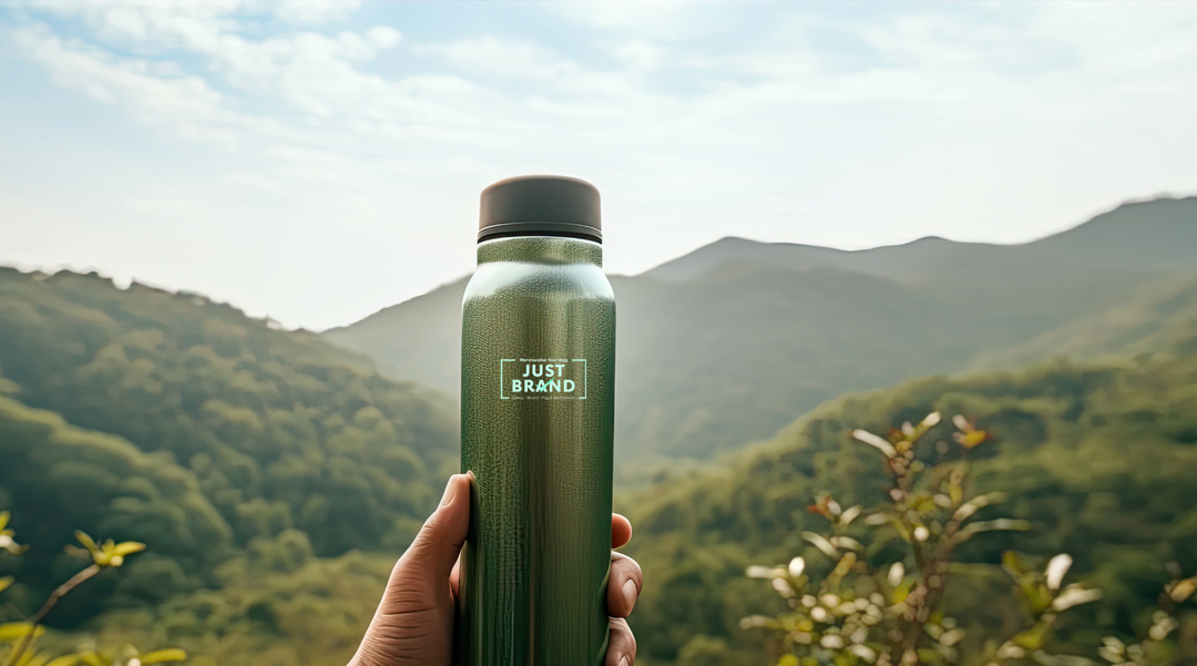 Water bottle with Just Brand Logo - water bottles with your logo - water bottle