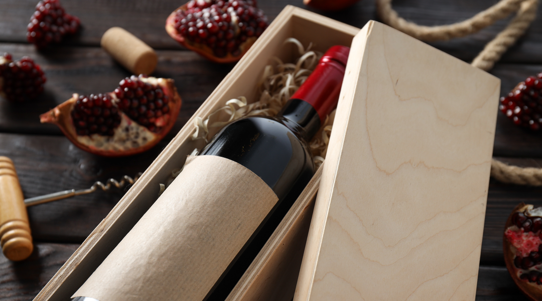 Wine bottle in a gift box - wine gift box - gift ideas for corporate executives