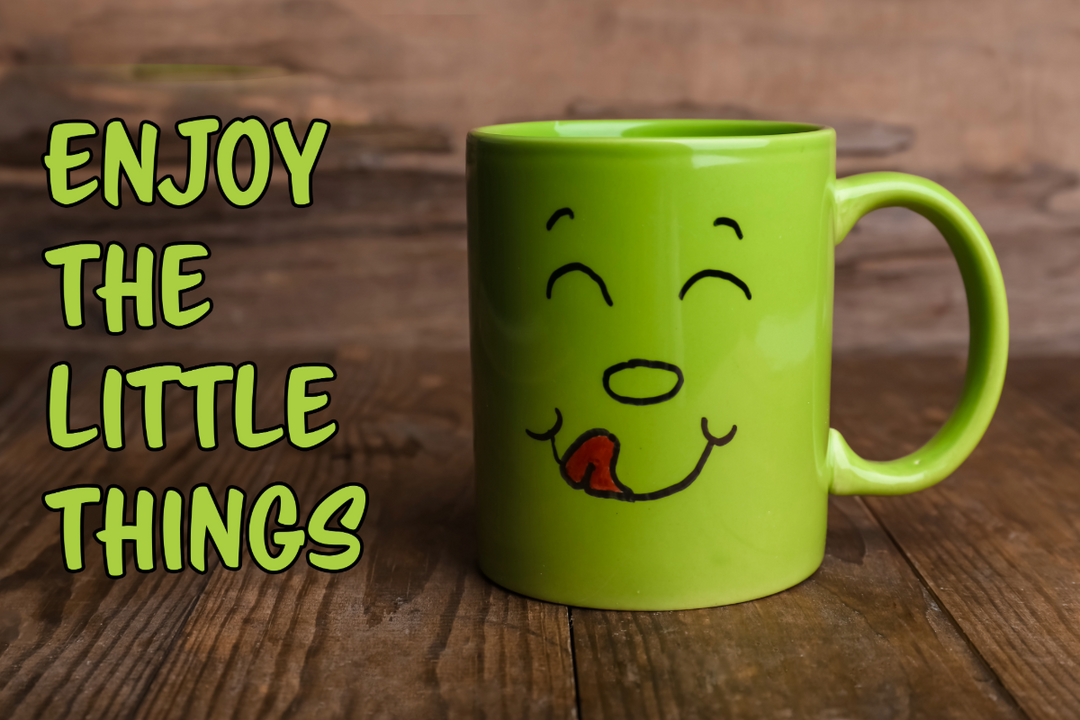 Green Coffee Mug with an emoji 