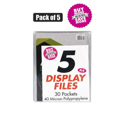Marlin File Display-Book Pl A4 30-Page 5Pk