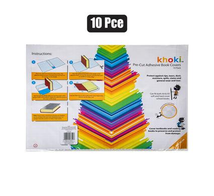 Khoki Book Cover A4 Pre-Cut Adhesive 10 Piece