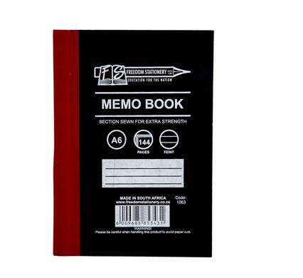 Marlin Book Hard-Cover A6 144-Page Memo