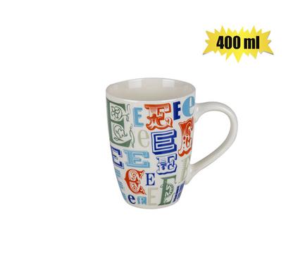 Mug Daily Tall Letter E 400ml