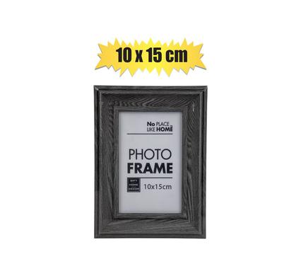 No Place Like Home Picture-Frame Pl 10X15cm Charcoal Grey