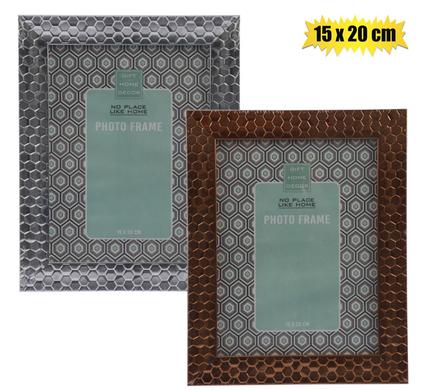 Picture Frame Pl Metallic 15X20cm Assorted