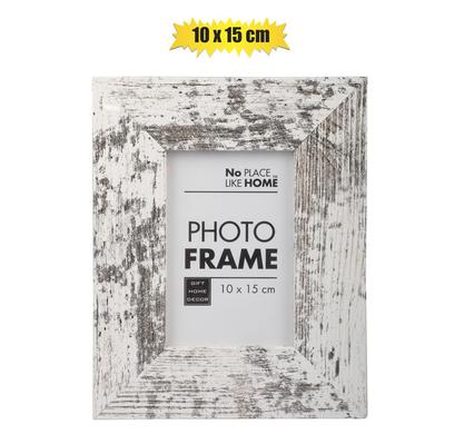 No Place Like Home Picture-Frame Mdf White Stressed 10X15cm