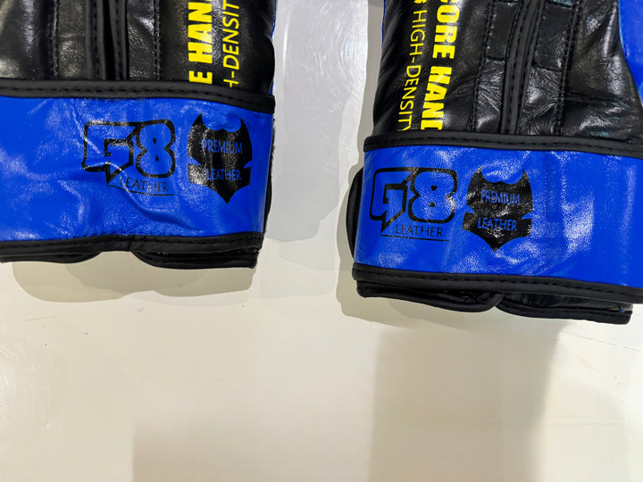 Grip Boxing Gloves | G8 Genuine Cowhide Leather Pro | Blue