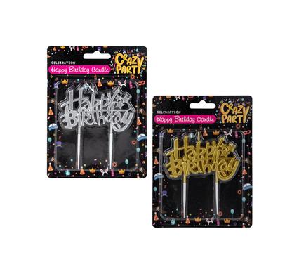 Crazy Party Candle Birthday Letter Assorted