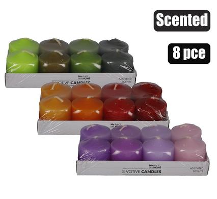 No Place Like Home Candle Votive 3.5cm 8Pcs Rainbow Scented