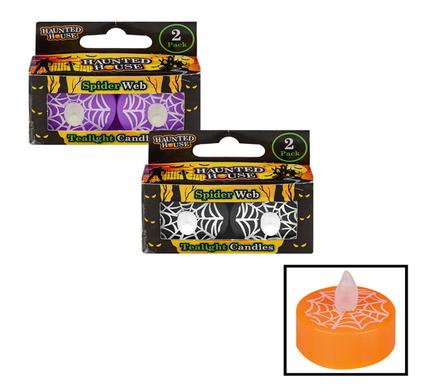 Crazy Party Candle Artifical Tealight Halloween 2 Piece