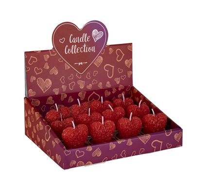 Candle In Tin Heart Shape