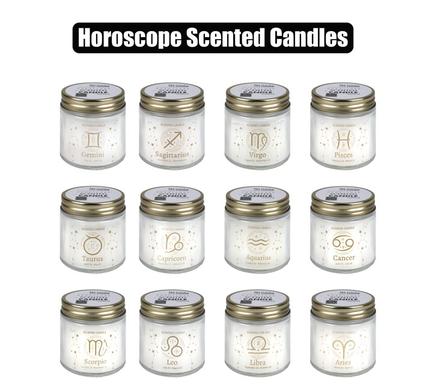 No Place Like Home Candle In Glass Metal Lid Horoscope