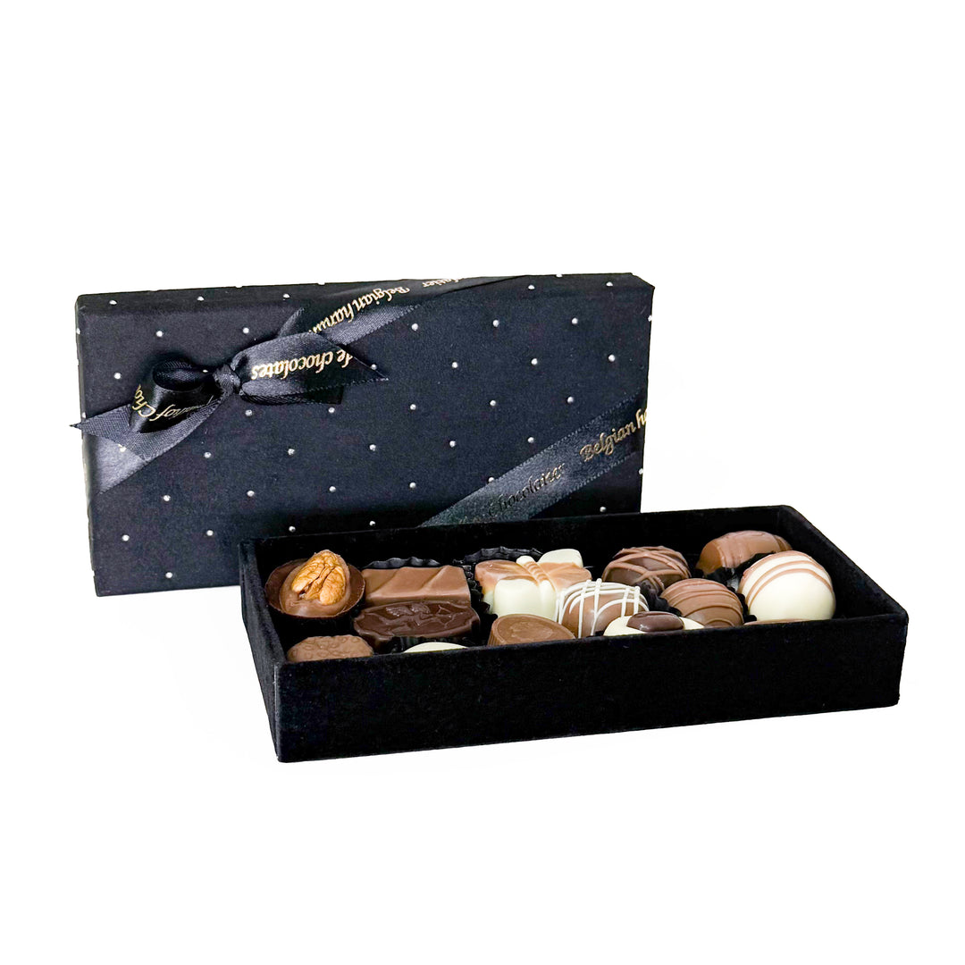 Geldhof Velvet Gift Box (Black with Diamante)