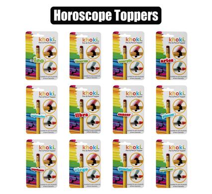 Khoki Pencil/Pen Topper Horoscope Plastic