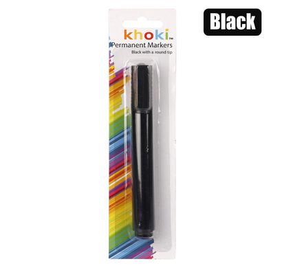 Khoki Marker Permanent Round Tip Black