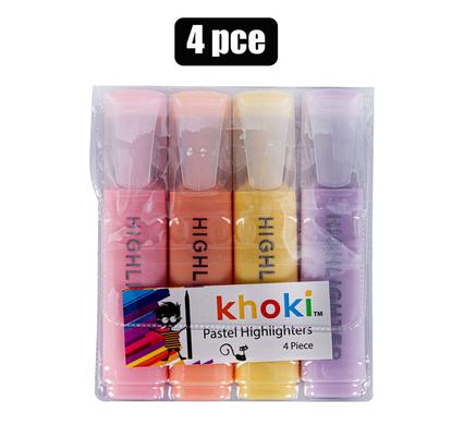Khoki Highlighter 4 Piece Pastel