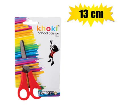 Khoki Stationery Scissor School Pl/Mtl 13cm