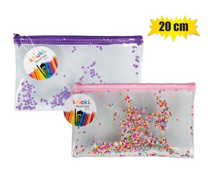 Khoki Pencil Case With Glitter 20cm