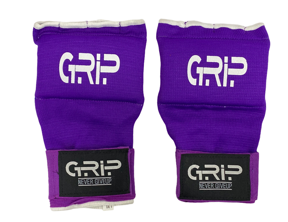Grip Gel Boxing Hand wraps inner Gloves Men Women Quick 100cm length | Practice | Purple